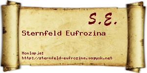 Sternfeld Eufrozina névjegykártya